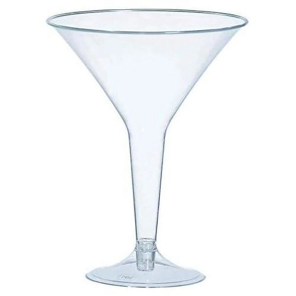 Clear Plastic Martini Glasses, 20 Count G312422