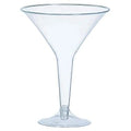 Clear Plastic Martini Glasses, 20 Count G312422