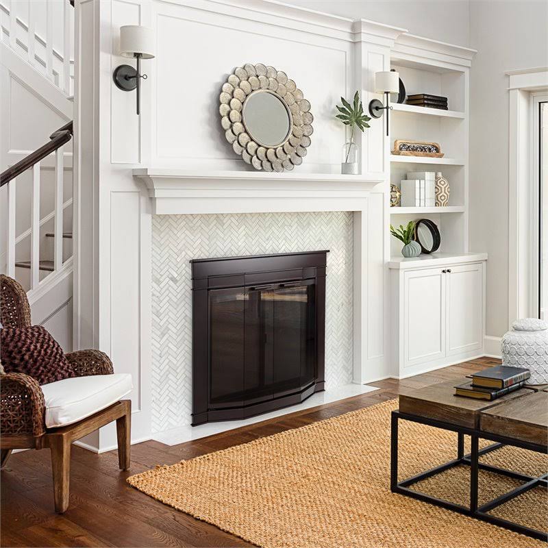 Oil Rubbed Bronze Large Fireplace Door O421