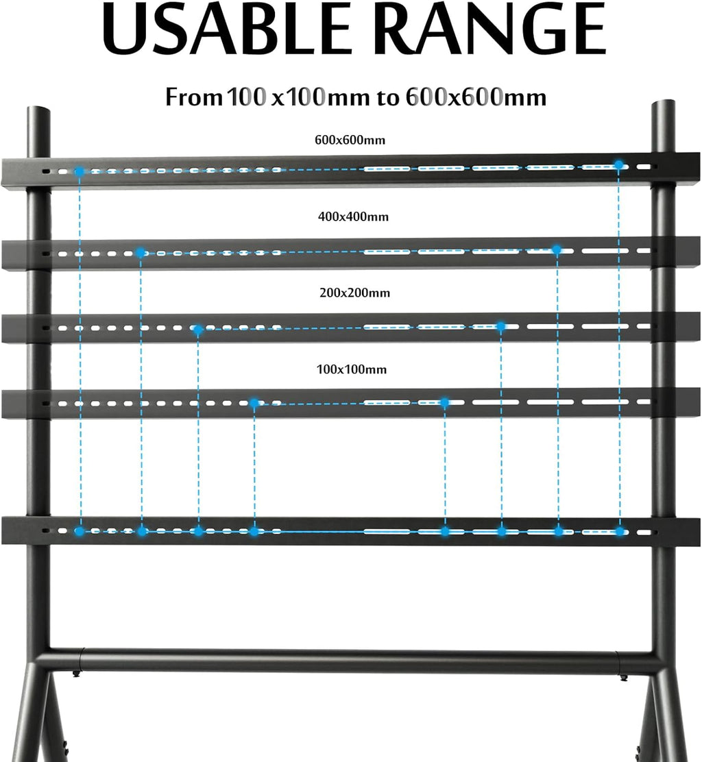 TV Easel Stand 37"-70" inch Adjustable with Wheels B30156