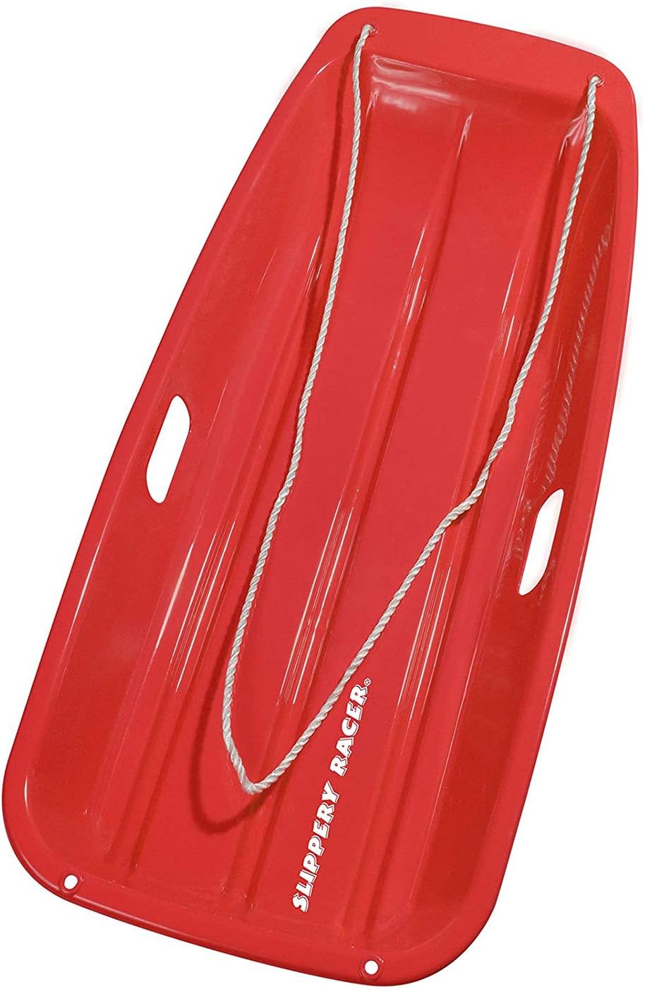 Red 2 Pack Plastic Snow Sled with Pull Rope and Handles S471