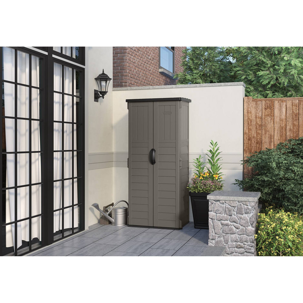 Gray Vertical Storage Shed W259214