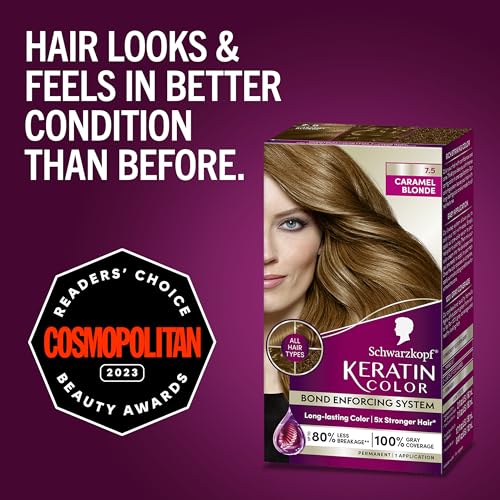 Keratin Blonde Hair Dye Platinum Blonde 001, 1 Application W5475