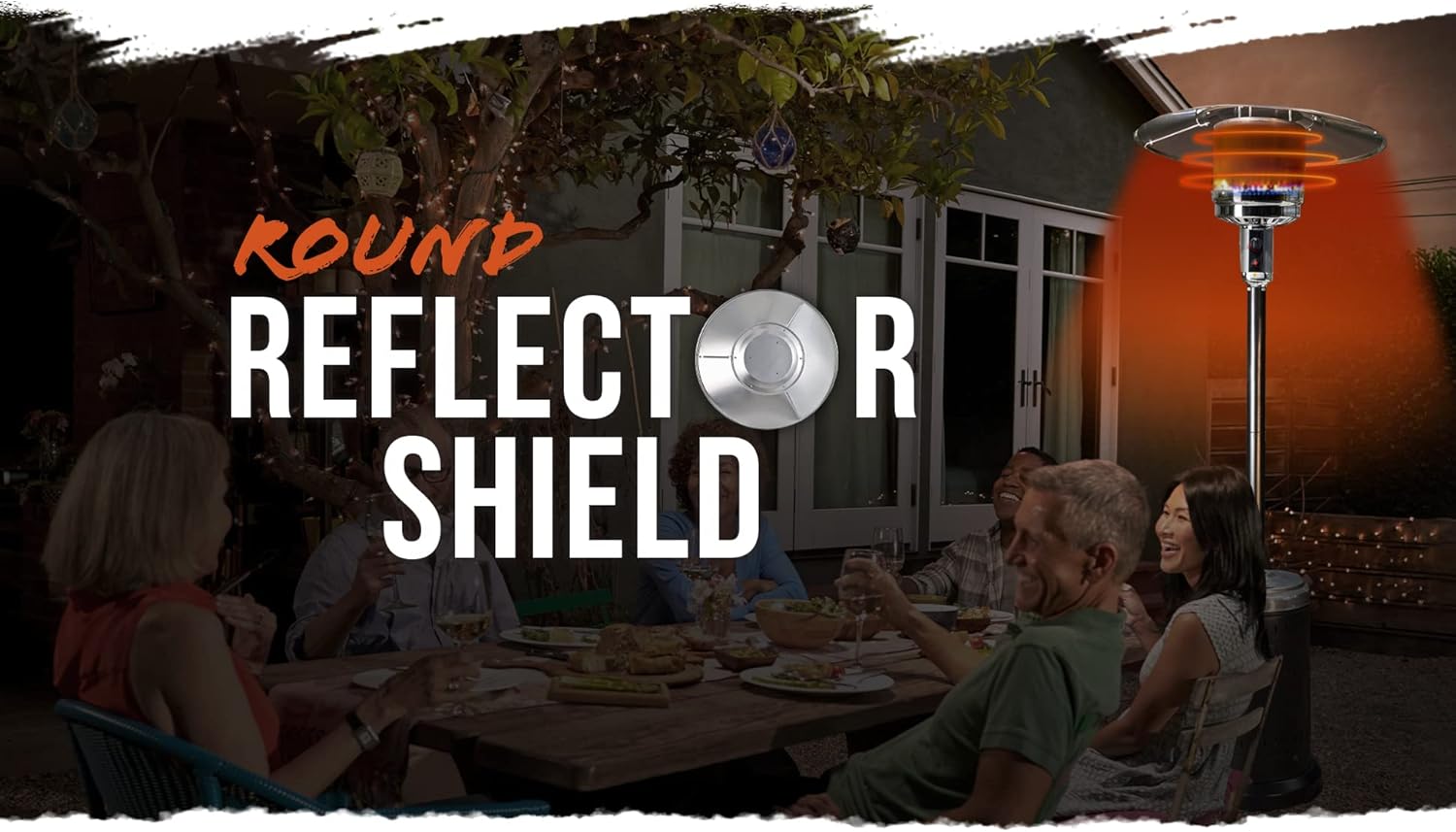 Patio Heater Aluminum Reflector Shield 32" Round O755