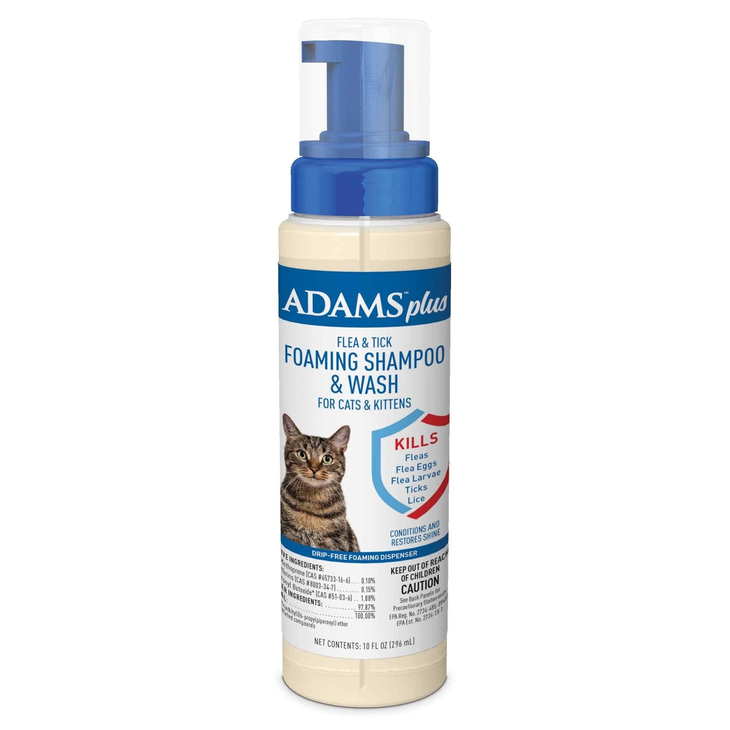 Flea & Tick Foaming Shampoo & Wash for Cats & Kittens R474893