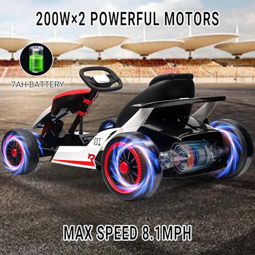 24V Electric Drift Kart with 2X200W Motor, 7AH Battery V78145