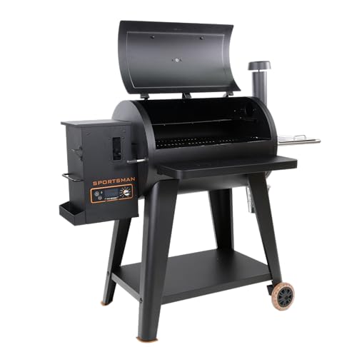 820 Square Inches Black Wood Pellet Grill R471477