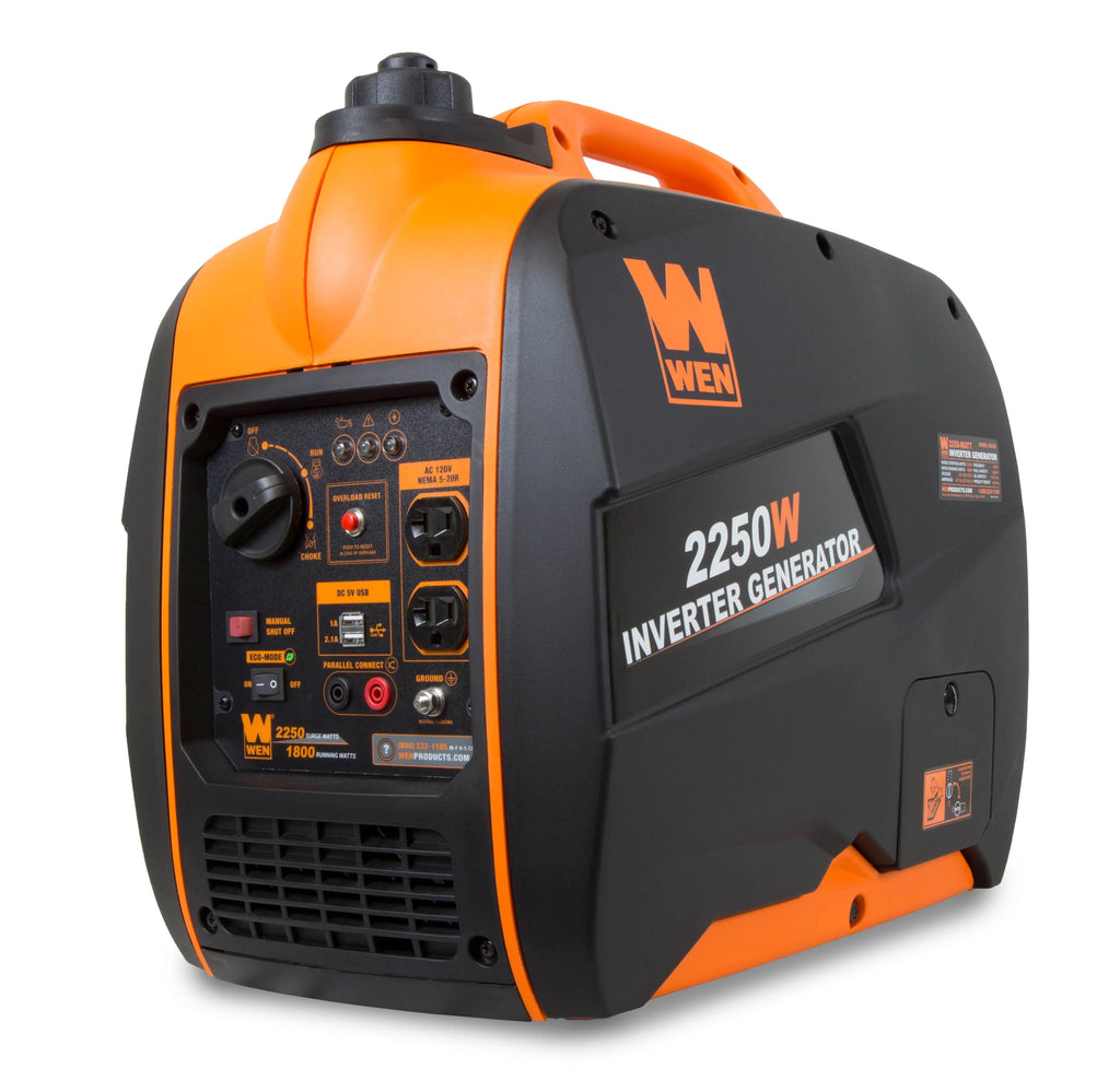 2250-Watt Portable Inverter Generator with Fuel Shut-off H9712