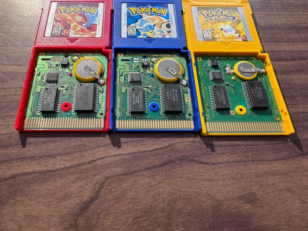Pokemon Red Yellow Blue Nintendo GameBoy with New Batteries T8329