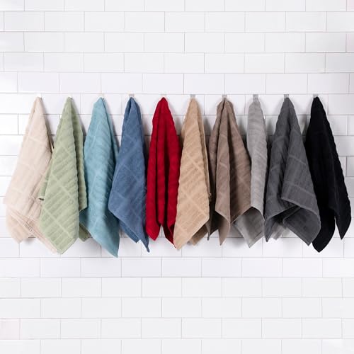 100% Cotton 17"x30" Black Kitchen Towel Q52083