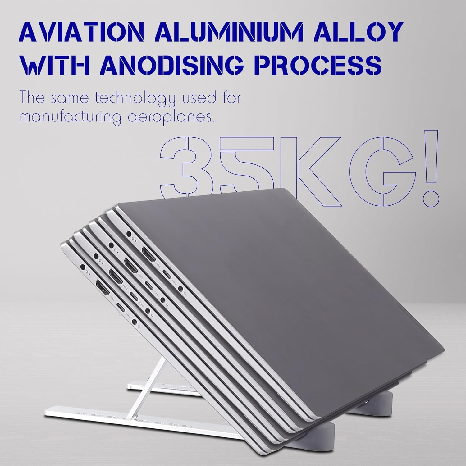 Adjustable Aluminium Alloy Laptop Stand for 10-16" Laptops P9040