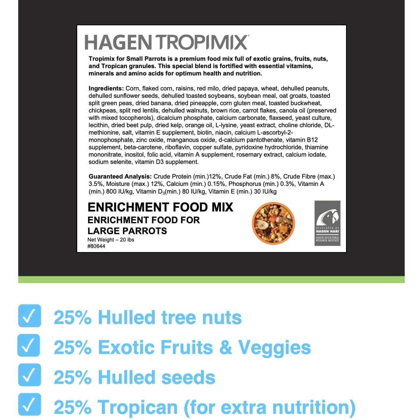 Tropimix Enrichment Food for Small Parrots Z7274