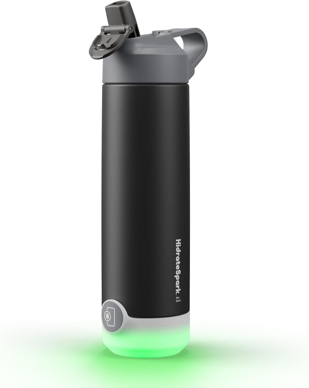 Insulated Stainless Steel Smart Water Bottle, 20 oz, Black L98183