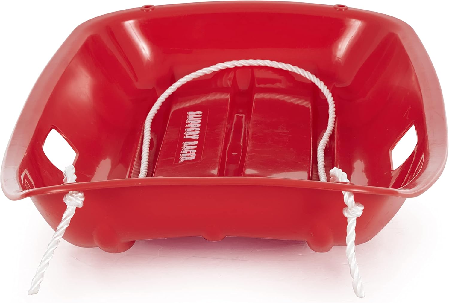 Red 2 Pack Plastic Snow Sled with Pull Rope and Handles S471