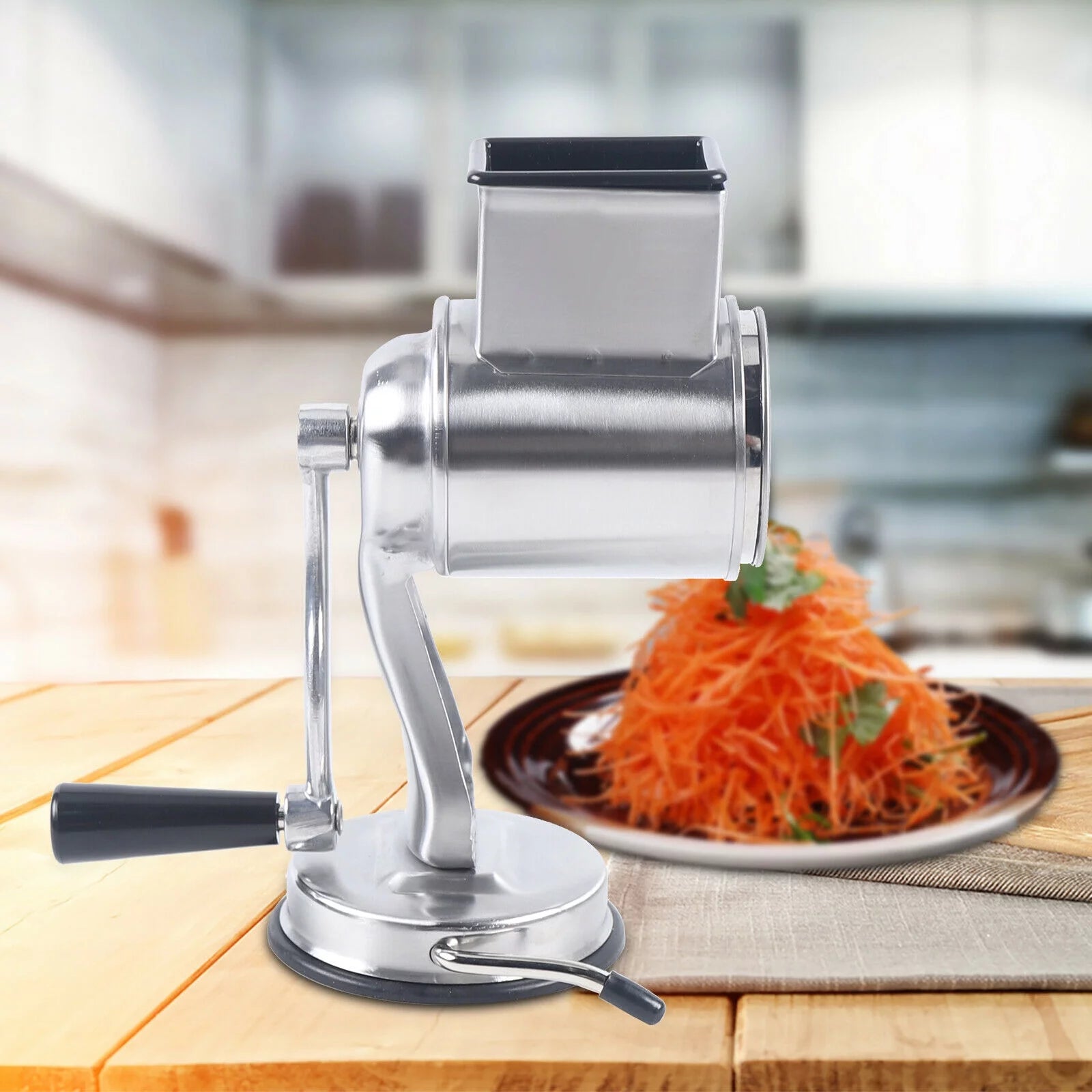 Stainless Steel Rotary Drum Grater with 5 Blades C35287