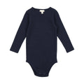 Lil Legs Ribbed Crewneck Onesie - Navy
